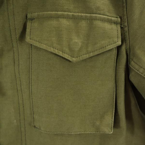 HYKE ハイク 日本製 ミリタリージャケット S カーキ メンズ