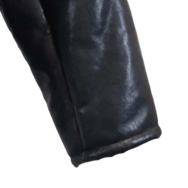 atmos アトモス Takatsuki Kanako コラボ 裏ボア フェイク レザージャケット M ブラック×ブルー TK2 レディース