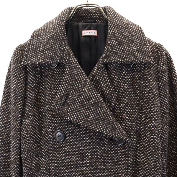 MAX&CO マックスアンドコー ウールブレンド 長袖 ジャケット 42 ブラウン系 レディース