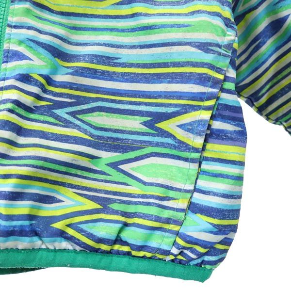 patagonia パタゴニア アウトドア リバーシブル ジップパーカー グリーン キッズ