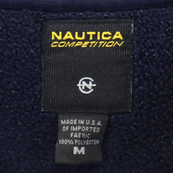 NAUTICA ノーティカ USA製 長袖 ボアフリース トレーナー M イエロー メンズ