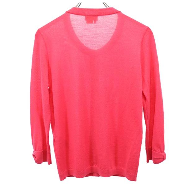 Kate Spade ケイトスペード 7分袖 ニット カーディガン S ピンク レディース