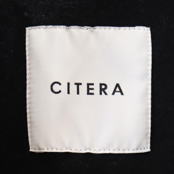 CITERA シテラ 日本製 長袖 ジップパーカー S ブラック系 メンズ