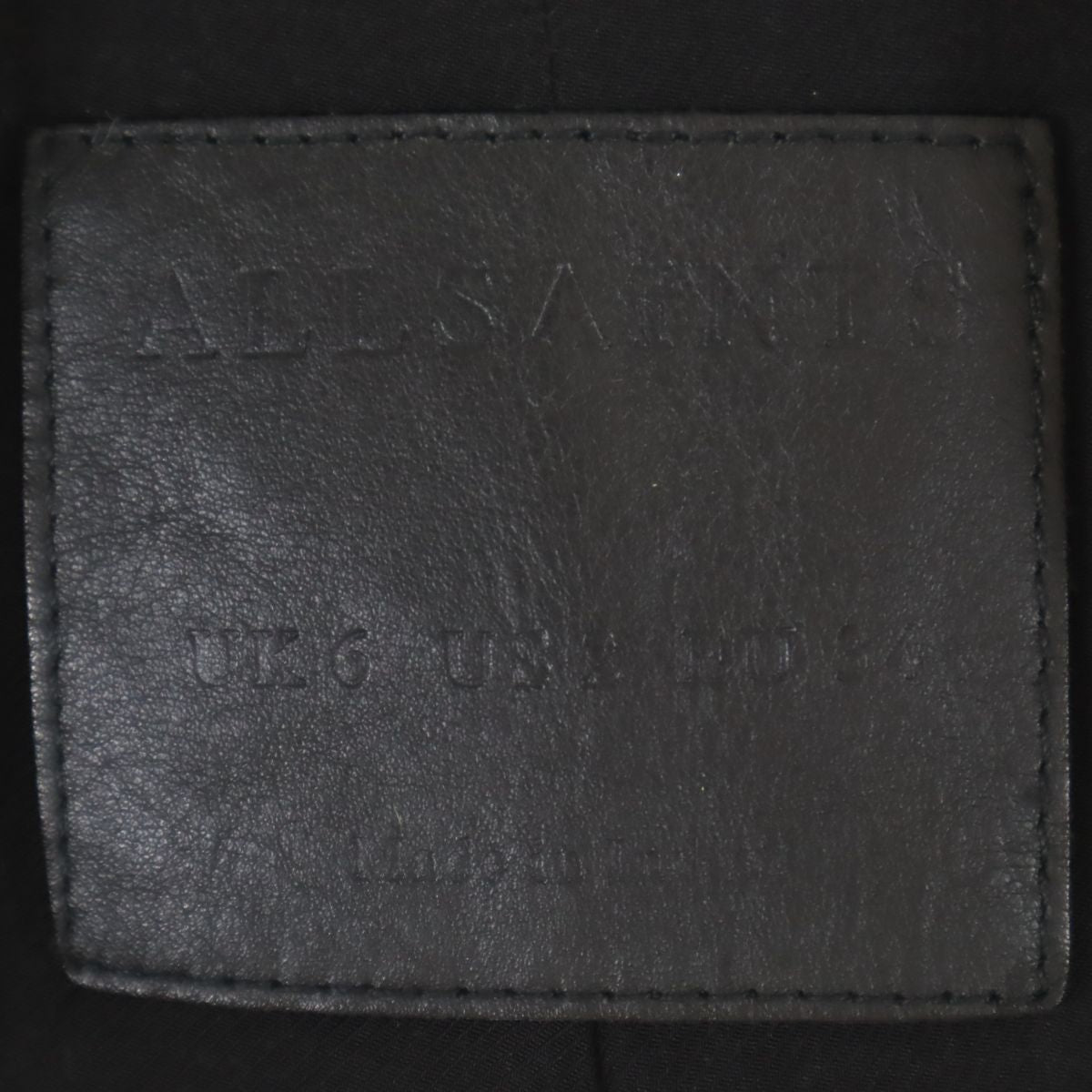 ALLSAINTS オールセインツ 羊革 レザー ダブルライダースジャケット 34 ブラック レディース