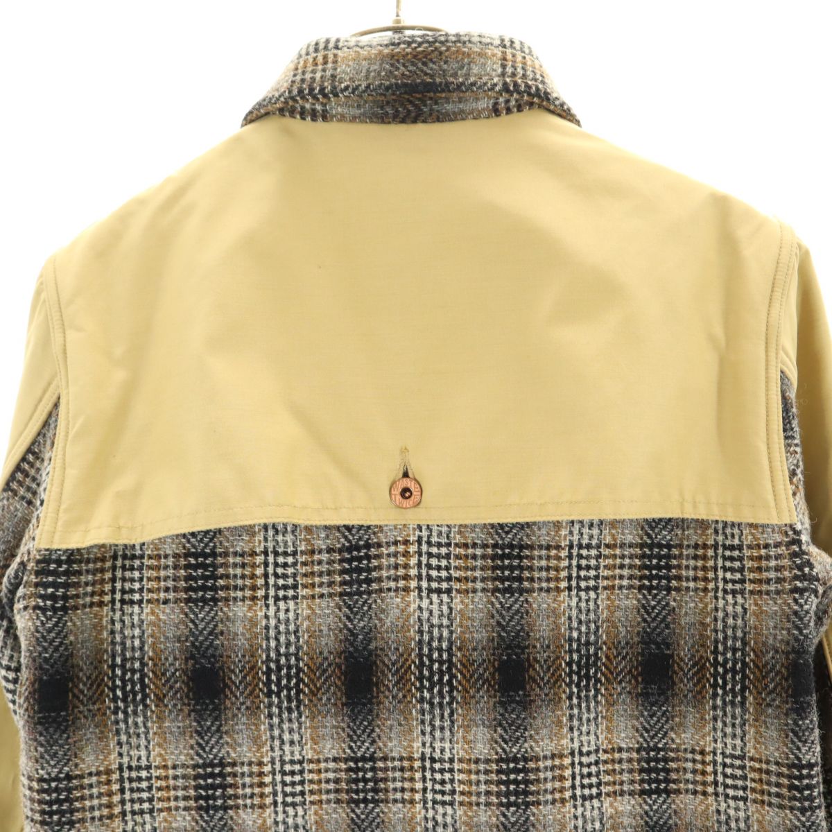 WASTE(TWICE) ウェストトゥワイス 60/40 ロクヨンクロス ツイード ハンティングジャケット 1 ベージュ メンズ