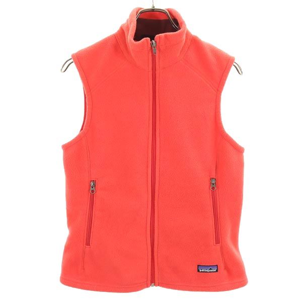 patagonia パタゴニア アウトドア フリース ベスト S 朱色 レディース