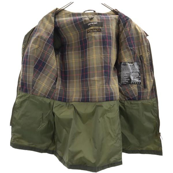 Barbour バブアー ライトウエイト 4oz WAX ワックスド ジャケット USA 4 グリーン系 ワーク レディース