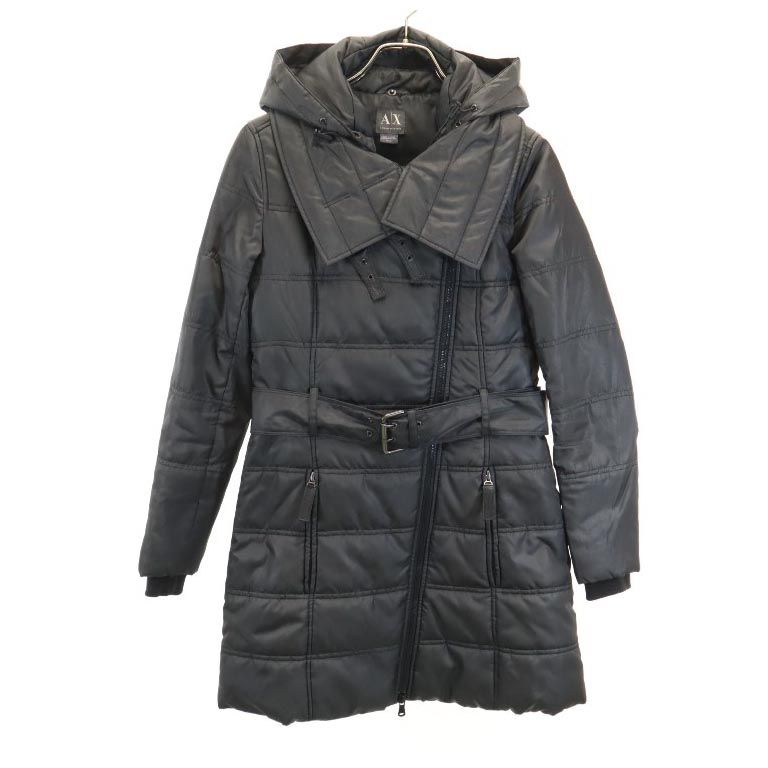 ARMANI EXCHANGE アルマーニエクスチェンジ 中綿コート XS グレー系 フード レディース