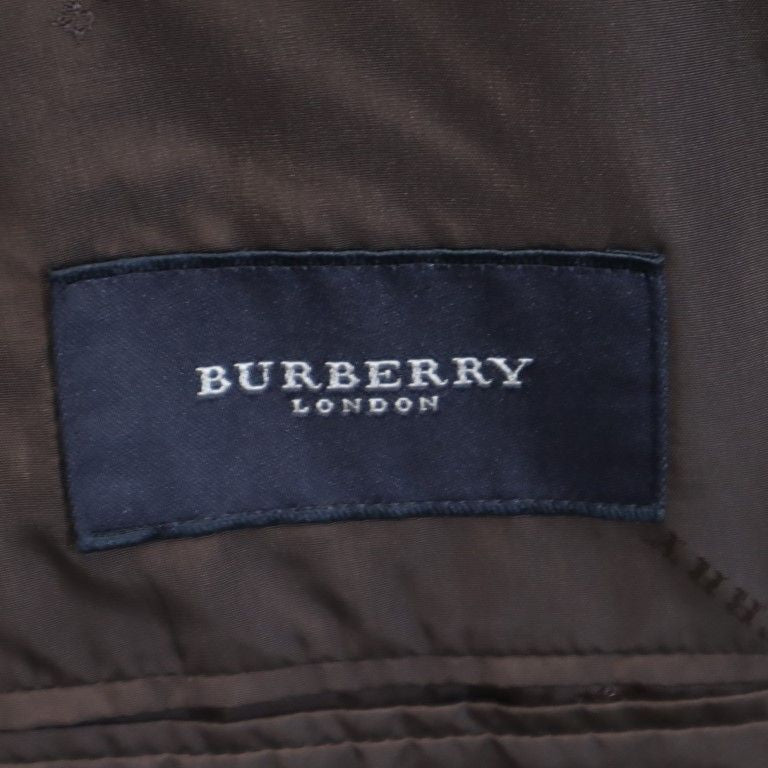 バーバリー 三陽商会 日本製 ウール ストライプ柄 スーツ 上下 セットアップ 96-84-180 グレー BURBERRY メンズ