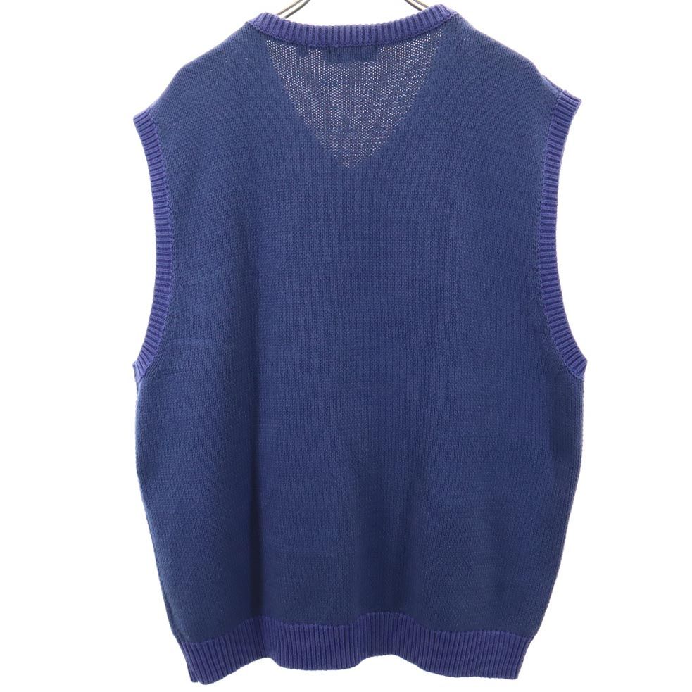 XLARGE エクストララージ ニット Vネック ベスト XL ネイビー系 メンズ