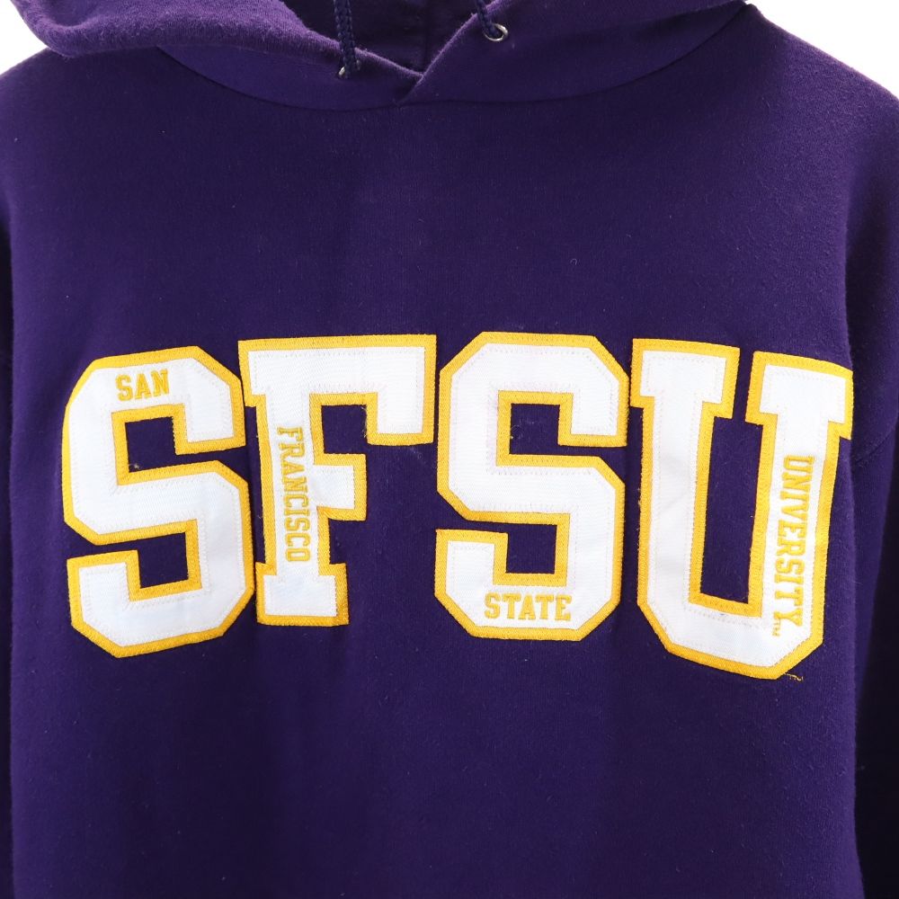 Champion チャンピオン 長袖 スウェットパーカー M パープル 裏起毛 メンズ