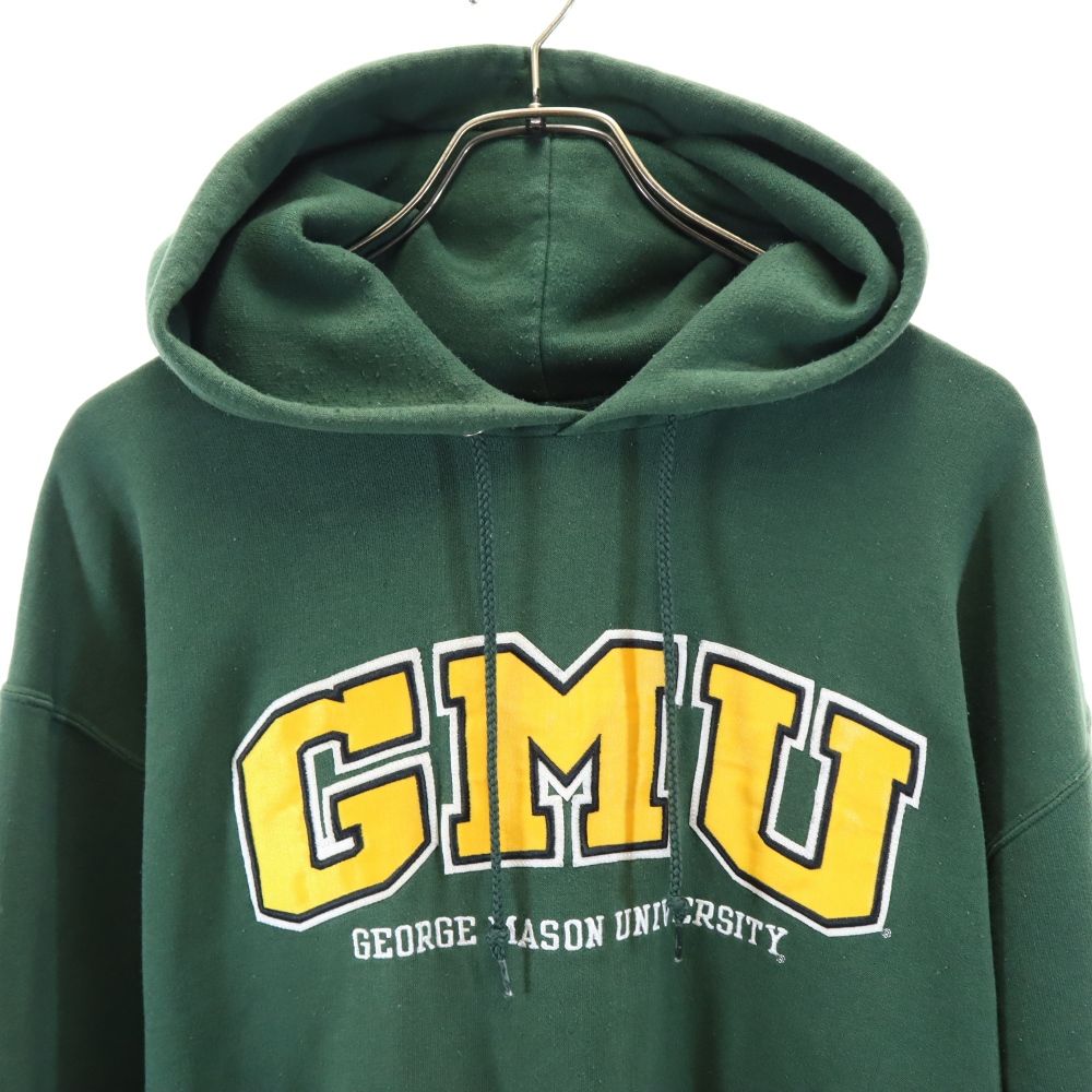 Champion チャンピオン 長袖 スウェットパーカー L グリーン 裏起毛 メンズ