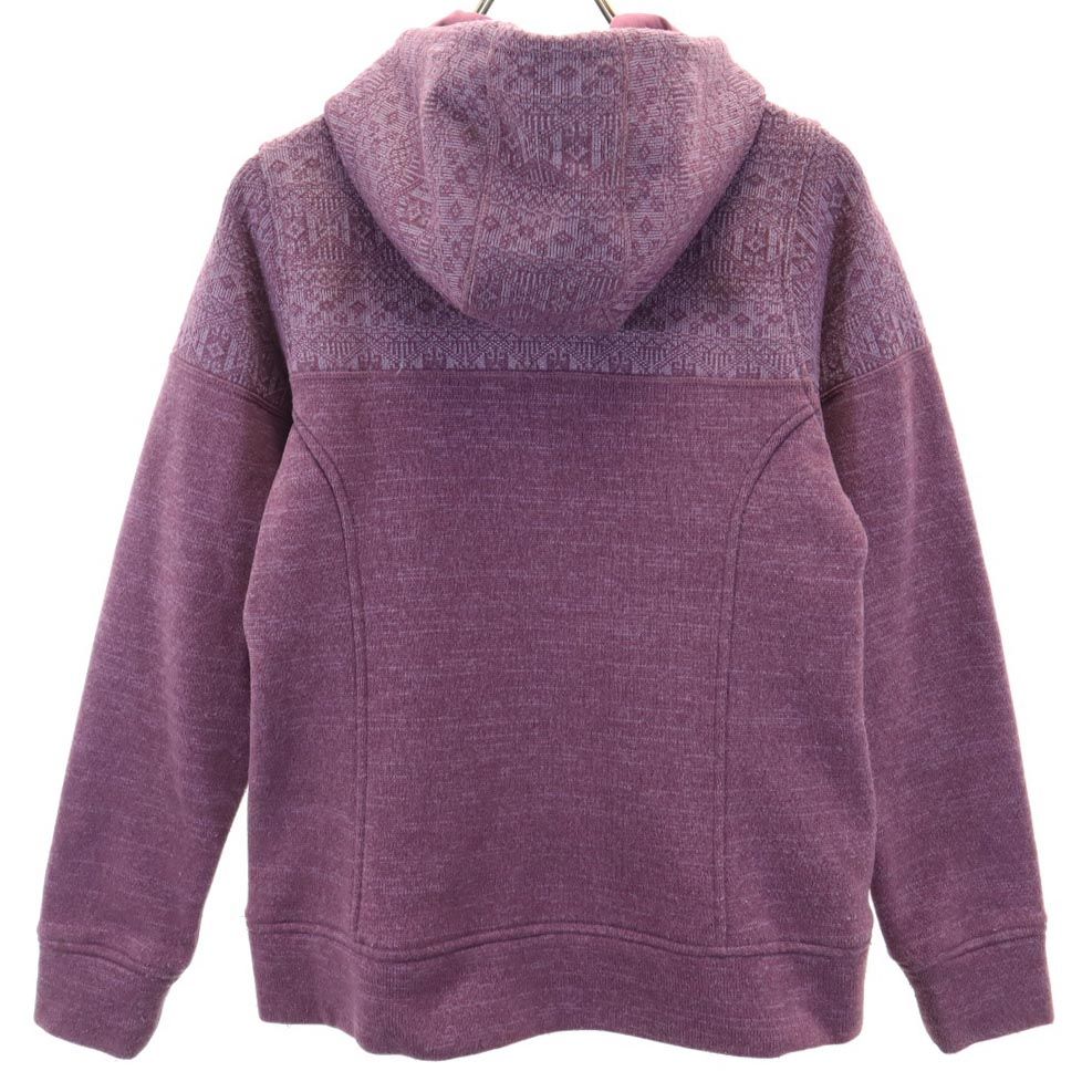 patagonia パタゴニア アウトドア FA12 2012年製 ニット ジップパーカー M パープル系 裏起毛 レディース