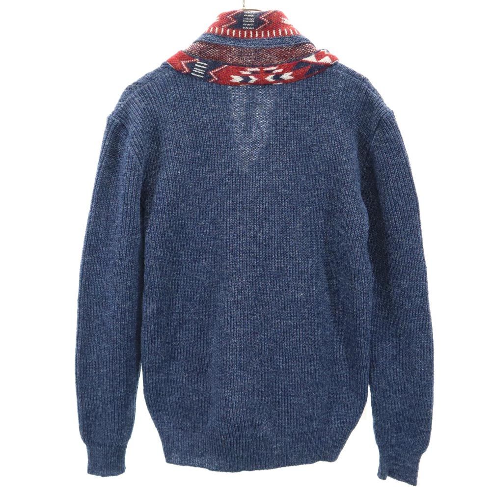 glamb グラム 長袖 ウールニット カーディガン 1 ブルー系 日本製 メンズ