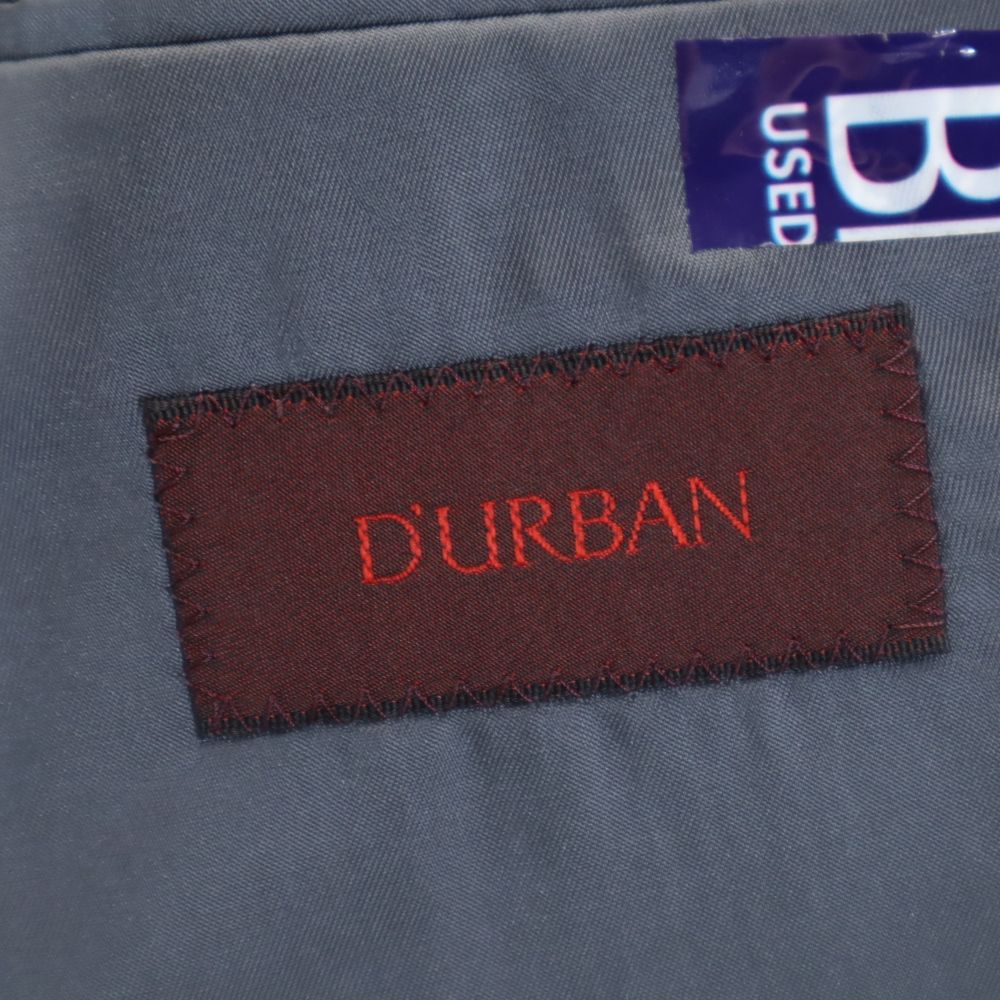 Durban ダーバン ストライプ柄 テーラードジャケット 98AB6 グレー メンズ