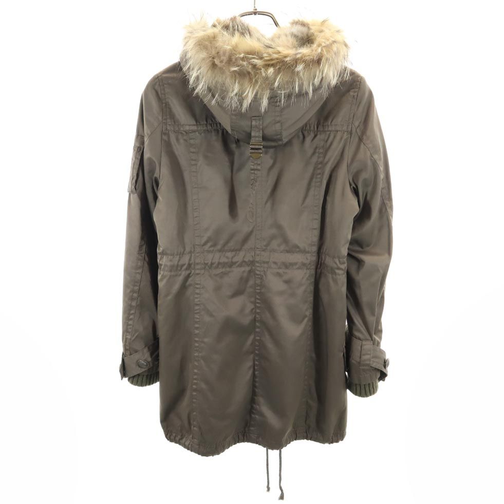 ABAHOUSE アバハウス ボアライナー付き コート 1 ブラウン フード レディース