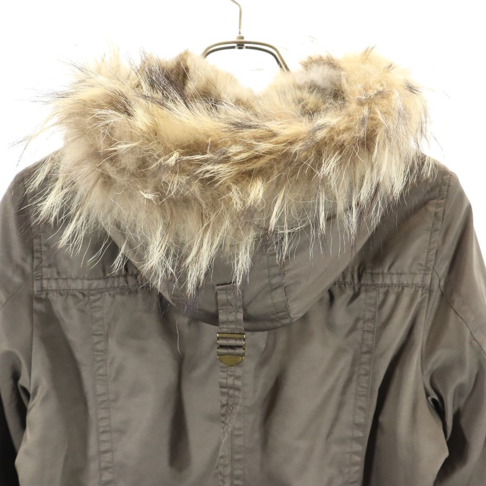 ABAHOUSE アバハウス ボアライナー付き コート 1 ブラウン フード レディース