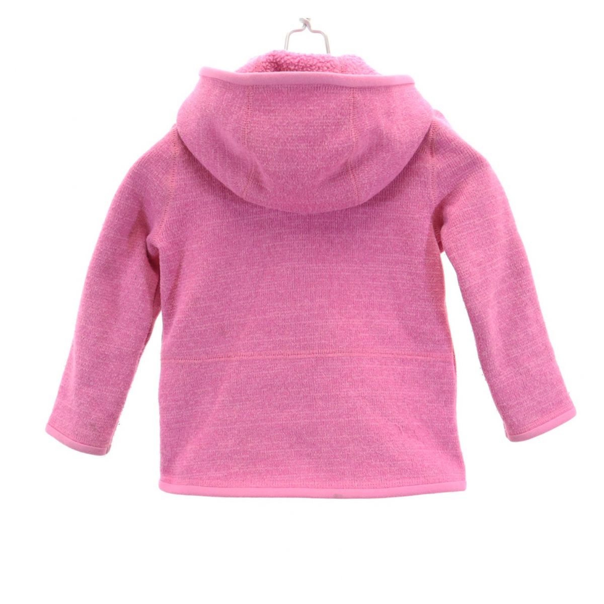 patagonia パタゴニア アウトドア 長袖 ニット ジップパーカー 2T ピンク系 裏ボア キッズ