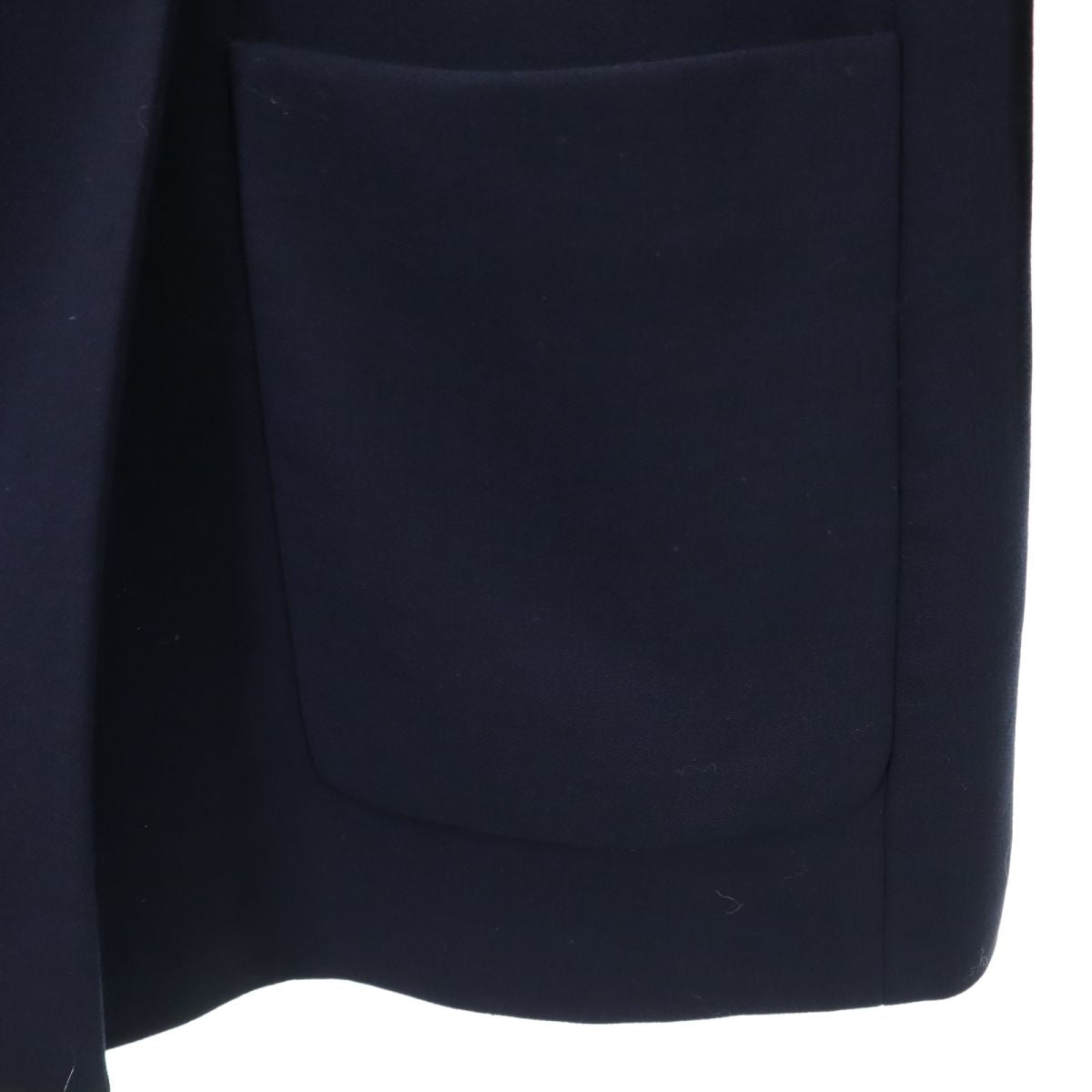 Salvatore Ferragamo サルヴァトーレフェラガモ イタリア製 ウールコート US 6 ネイビー レディース