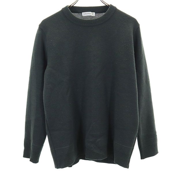 WRAPINKNOT ラッピンノット 日本製 長袖 ウール セーター 3 グリーン系 ニット レディース