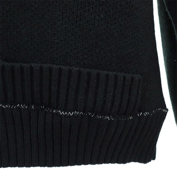 長袖 ニット カーディガン ブラック メンズ