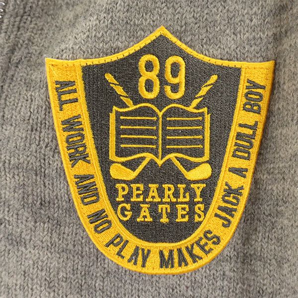 PEARLY GATES パーリーゲイツ ゴルフ ニットジャケット 2 グレー系 日本製 レディース
