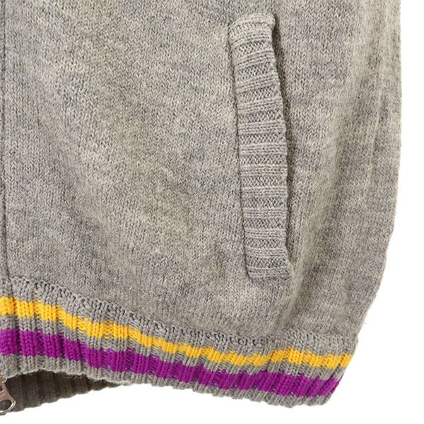 PEARLY GATES パーリーゲイツ ゴルフ ニットジャケット 2 グレー系 日本製 レディース