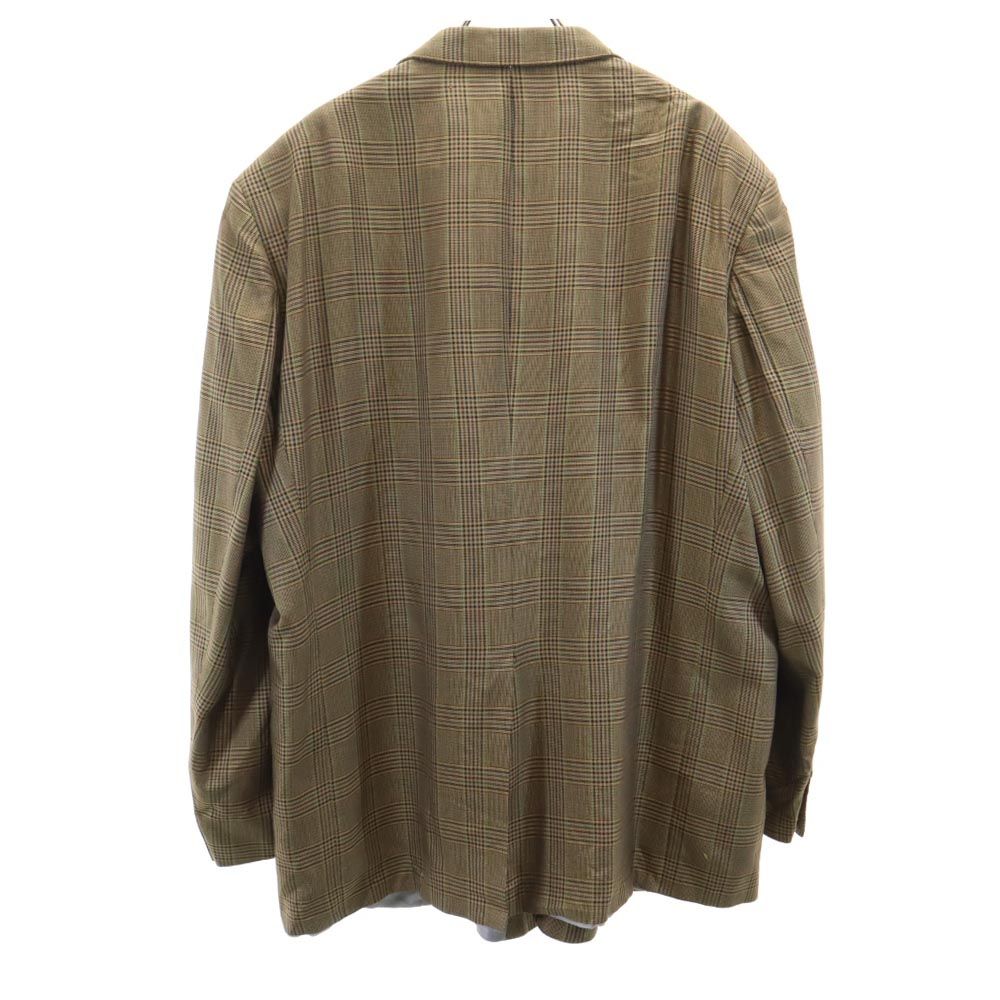 BURBERRY バーバリー チェック柄 テーラードジャケット 52L ブラウン系 LONDON メンズ