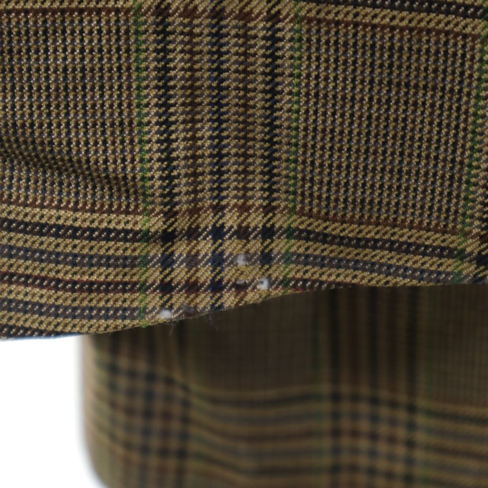BURBERRY バーバリー チェック柄 テーラードジャケット 52L ブラウン系 LONDON メンズ