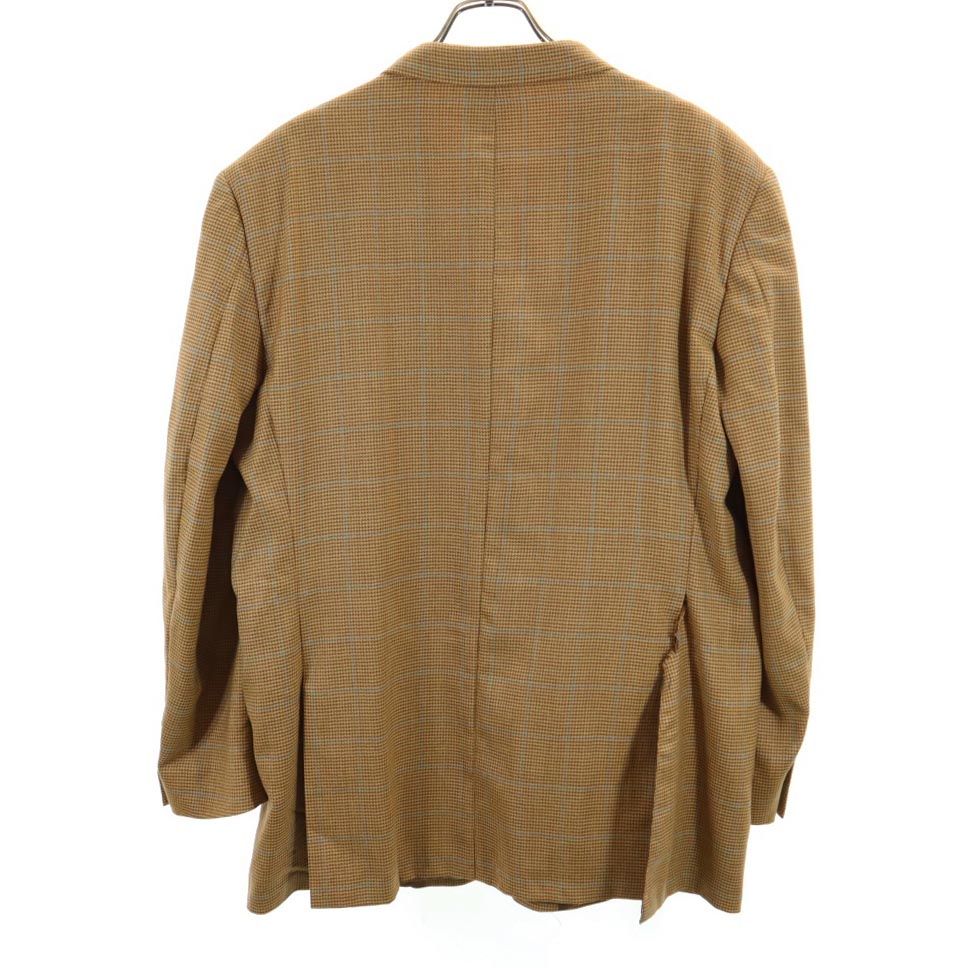 BURBERRY バーバリー 千鳥格子柄 ウール テーラードジャケット 42 ブラウン系 LONDON メンズ
