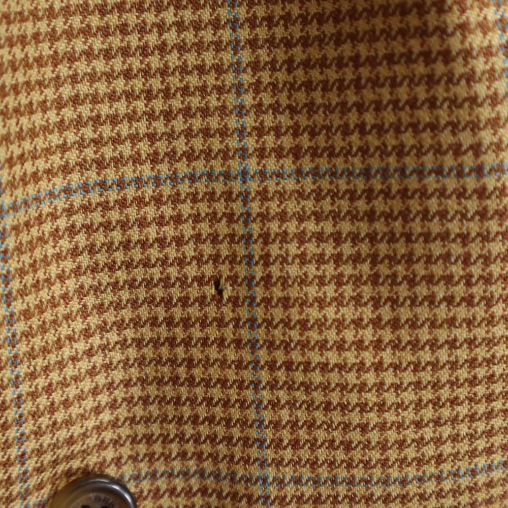 BURBERRY バーバリー 千鳥格子柄 ウール テーラードジャケット 42 ブラウン系 LONDON メンズ