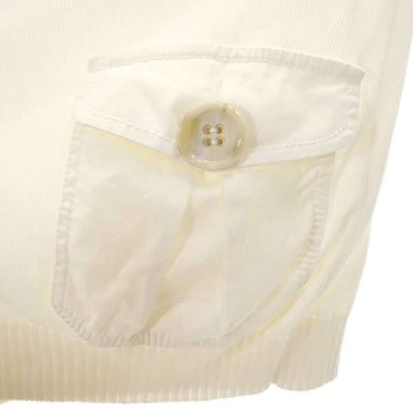 Valentino ヴァレンチノ 半袖 ニット カーディガン ホワイト ROMA レディース