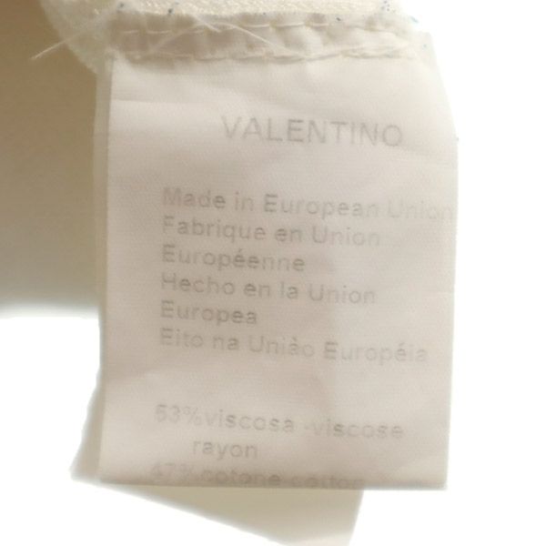 Valentino ヴァレンチノ 半袖 ニット カーディガン ホワイト ROMA レディース