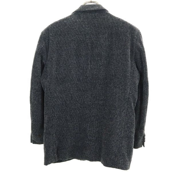 BURBERRY バーバリー 三陽商会 日本製 ウールブレンド テーラードジャケット S ブラック系 メンズ