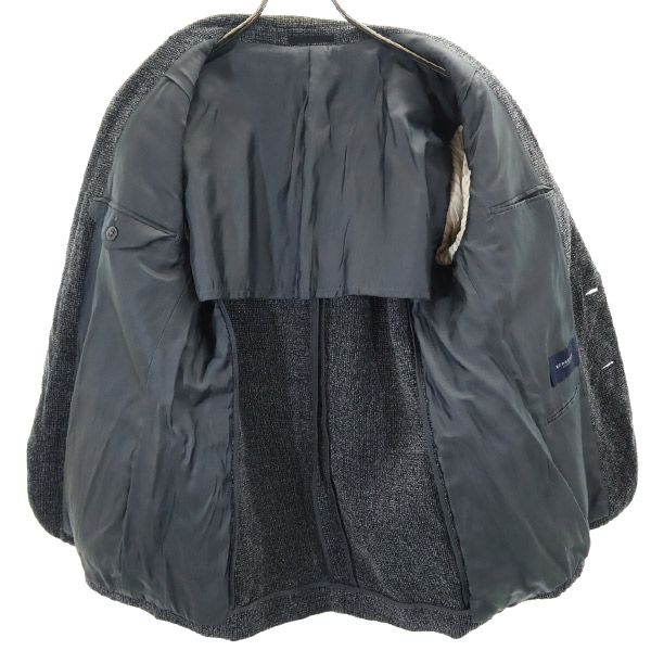 BURBERRY バーバリー 三陽商会 日本製 ウールブレンド テーラードジャケット S ブラック系 メンズ