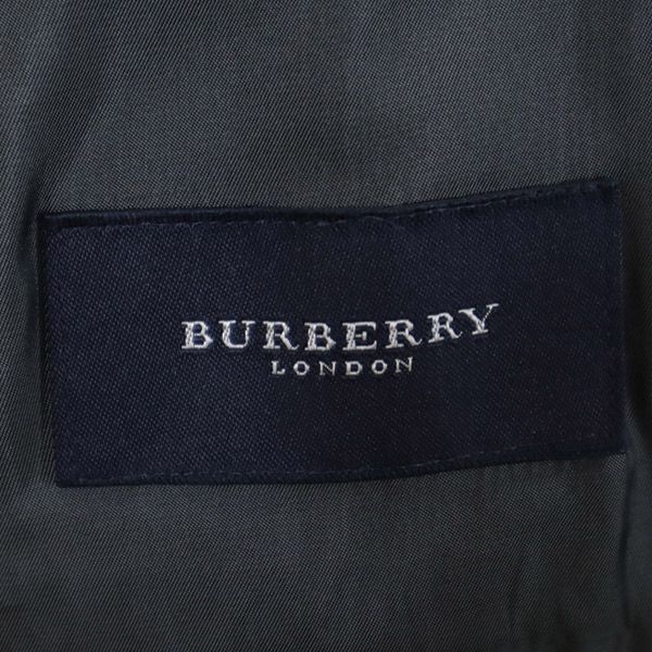 BURBERRY バーバリー 三陽商会 日本製 ウールブレンド テーラードジャケット S ブラック系 メンズ