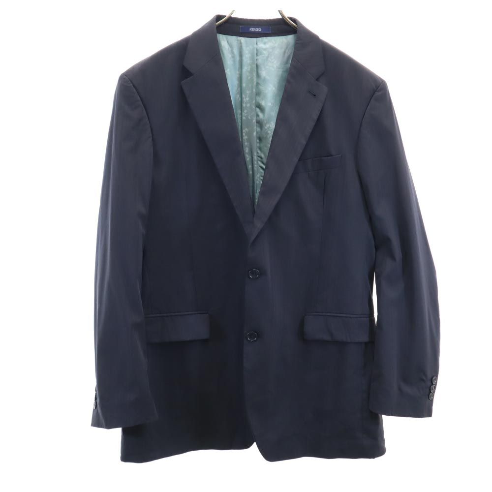 KENZO ケンゾー オム ウールブレンド テーラードジャケット 54 ネイビー HOMME メンズ