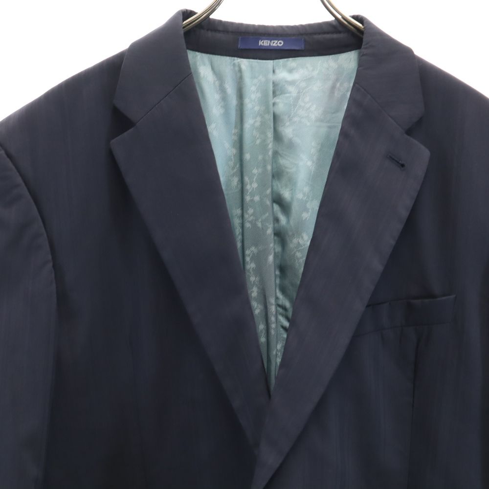 KENZO ケンゾー オム ウールブレンド テーラードジャケット 54 ネイビー HOMME メンズ