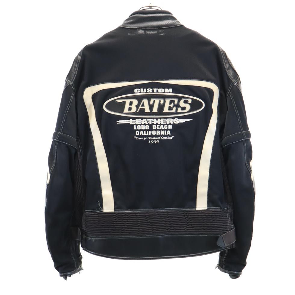 ベイツ バイク ライナー付き 2way メッシュ ジャケット XXL ブラック系 BATES ビッグサイズ プロテクター付き 半袖 メンズ