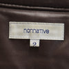 ノンネイティブ 日本製 中綿 羊革 レザージャケット 2 ブラウン nonnative メンズ