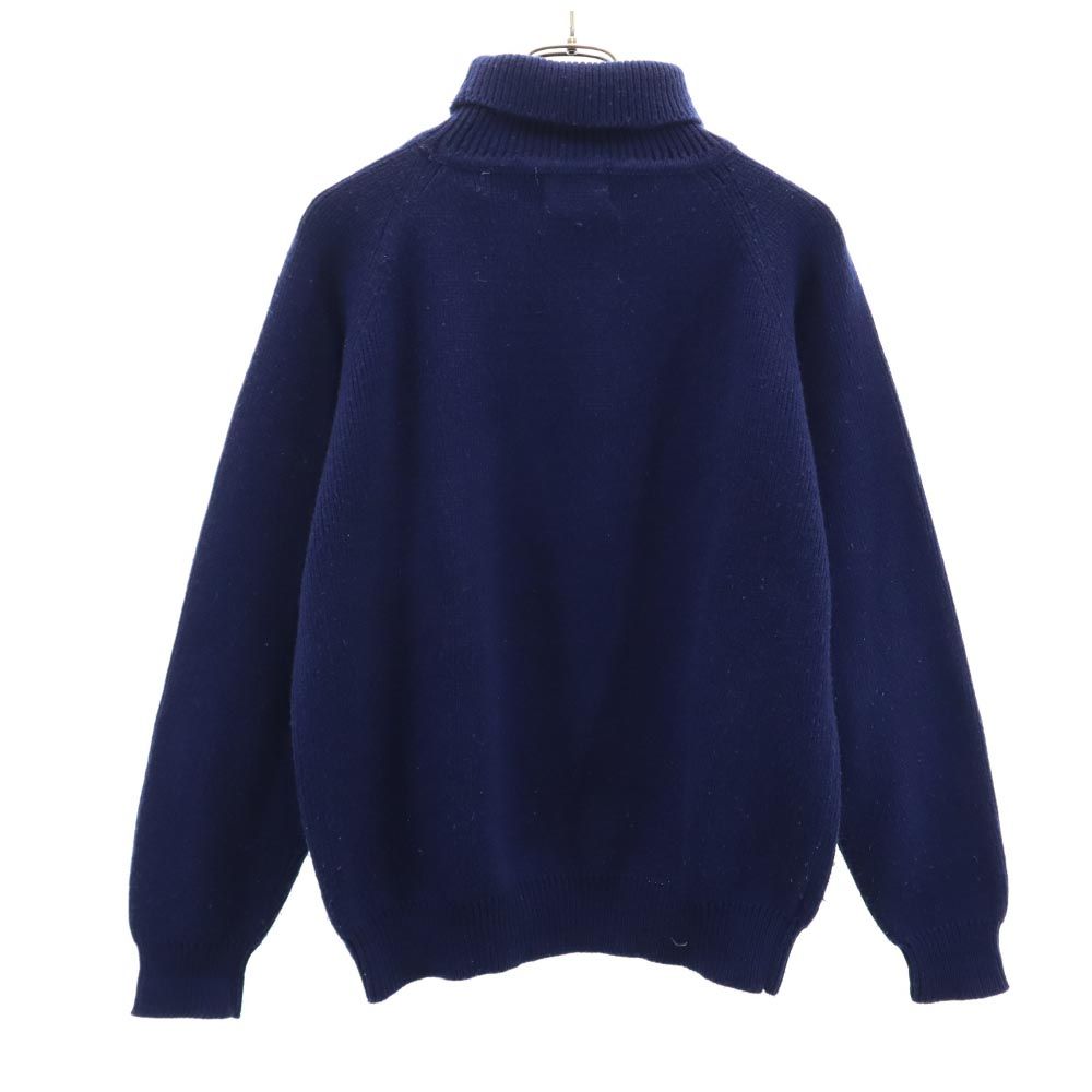 Anderson_Little 80s ヴィンテージ 長袖 タートルネック セーター M ネイビー ニット メンズ