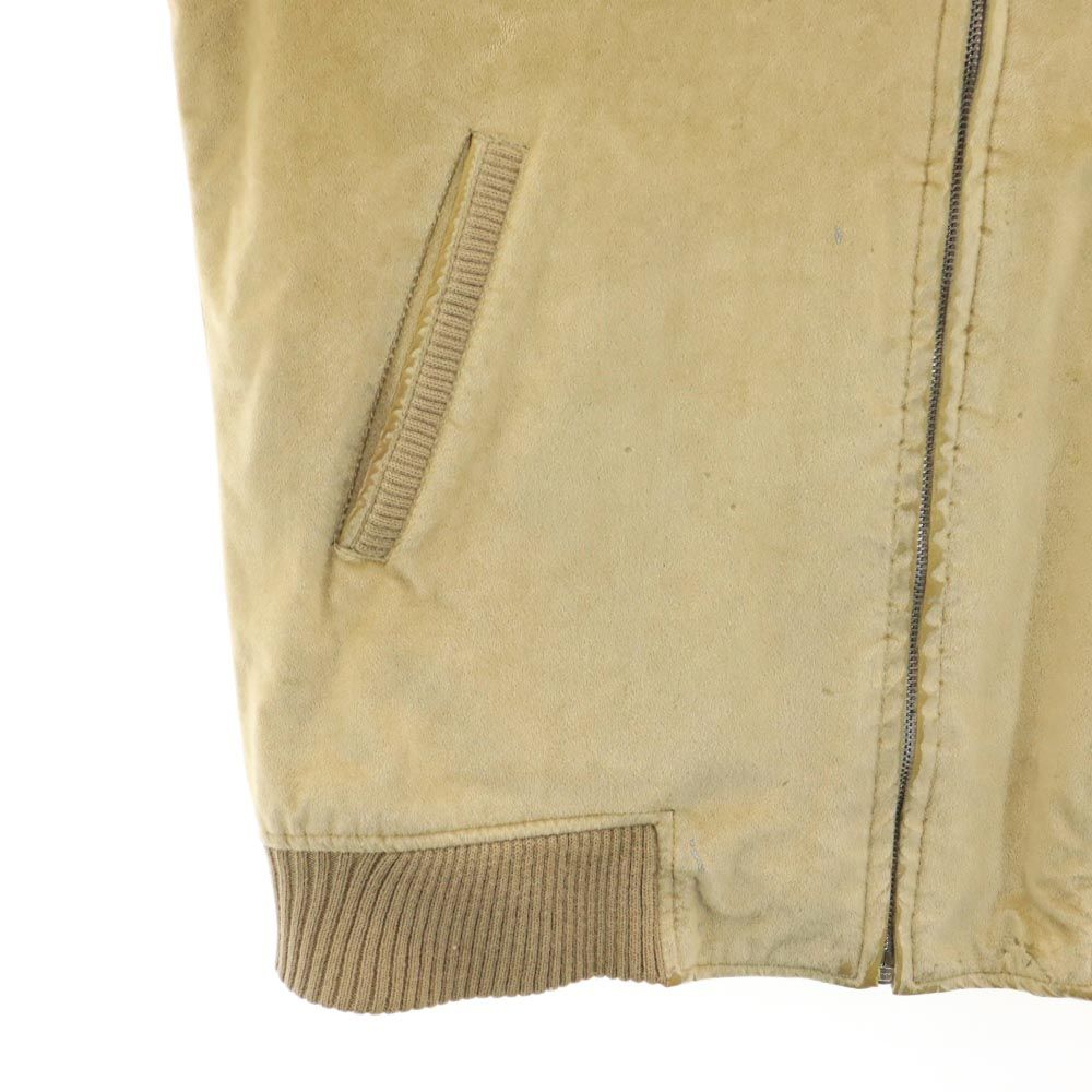 PROGRESS ジャパンヴィンテージ スウェード ジップジャケット LL ベージュ系 メンズ