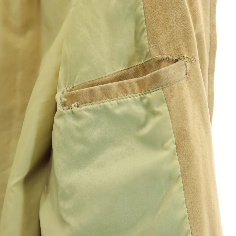 PROGRESS ジャパンヴィンテージ スウェード ジップジャケット LL ベージュ系 メンズ