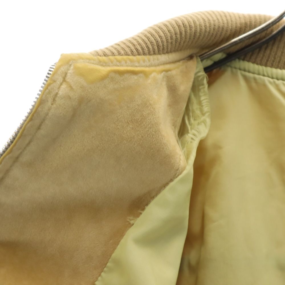 PROGRESS ジャパンヴィンテージ スウェード ジップジャケット LL ベージュ系 メンズ