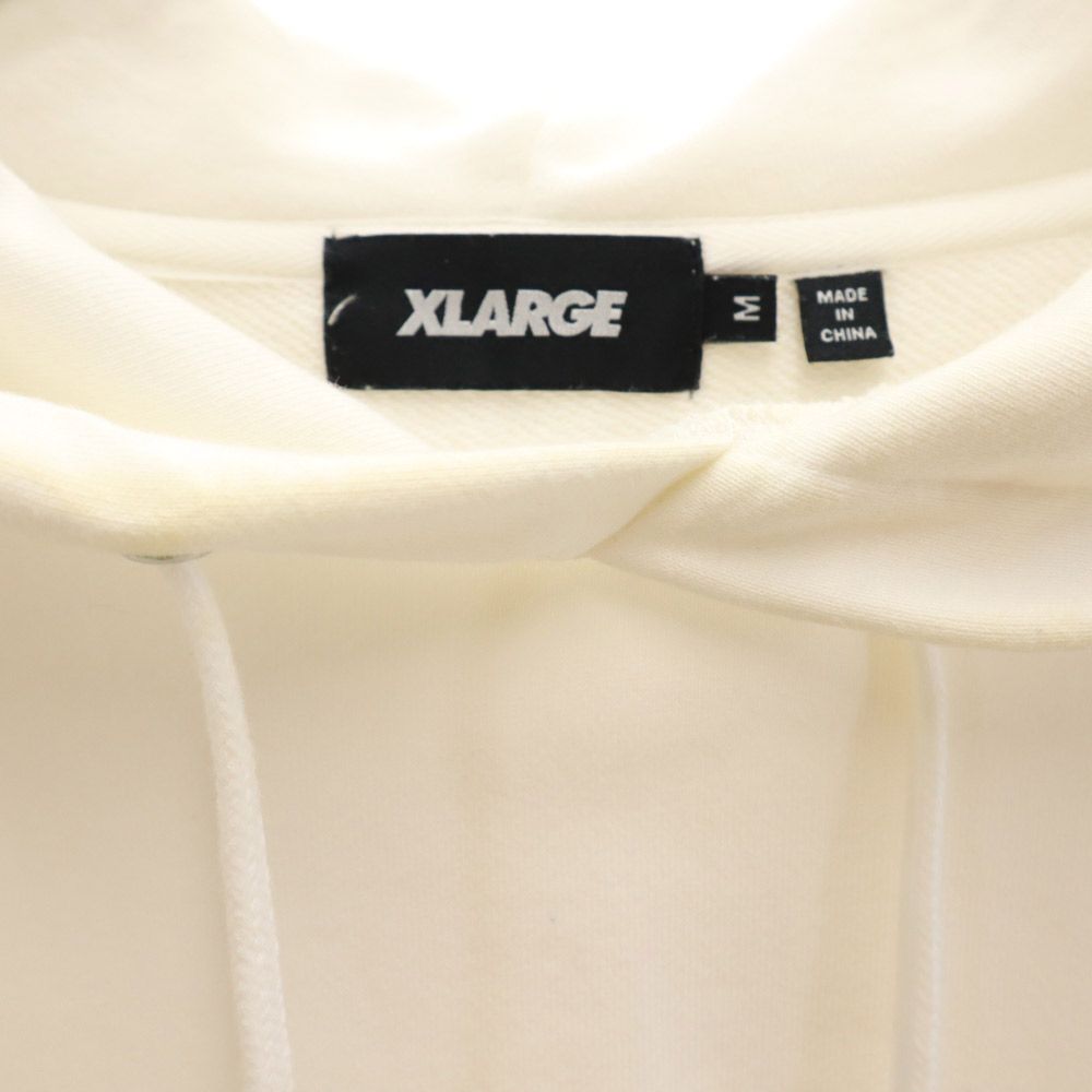 XLARGE エクストララージ 長袖 パーカー M ホワイト スウェット メンズ