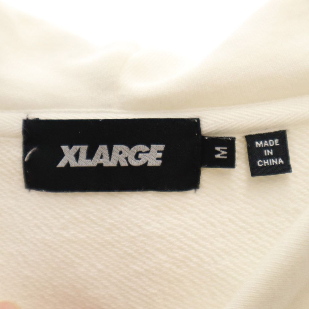 XLARGE エクストララージ 長袖 パーカー M ホワイト スウェット メンズ