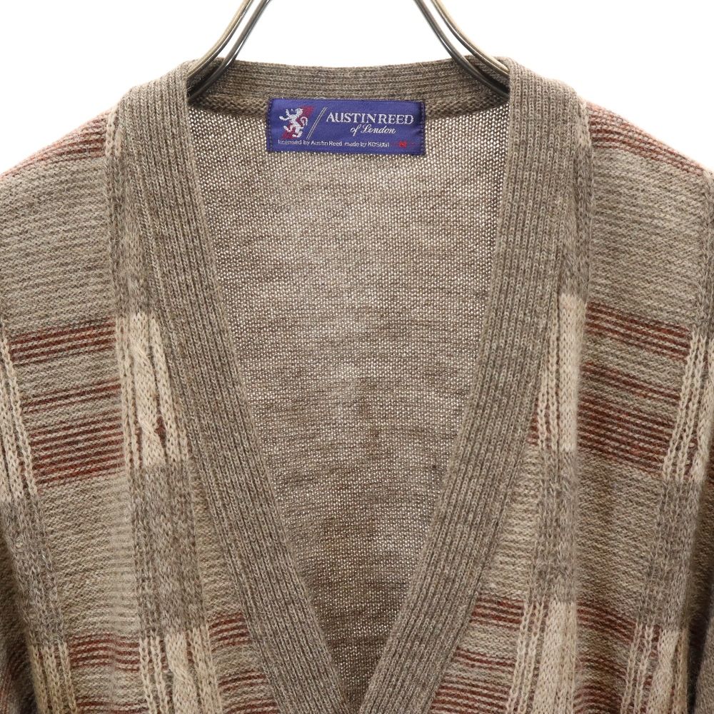 Austin Reed オースチンリード ウール ニット カーディガン M グレー系 メンズ
