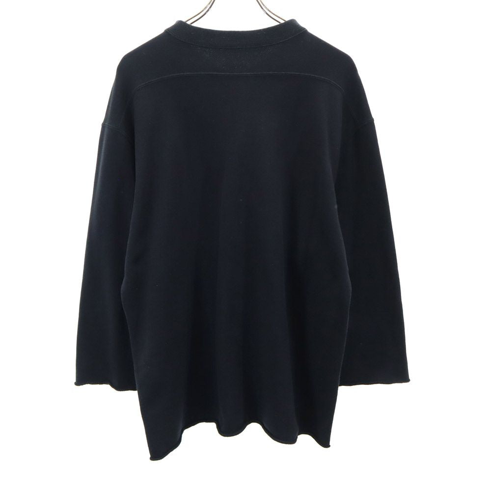 ANDFAMILYS co. アンドファミリーズ 長袖 カットオフ トレーナー M ブラック 日本製 スウェット メンズ