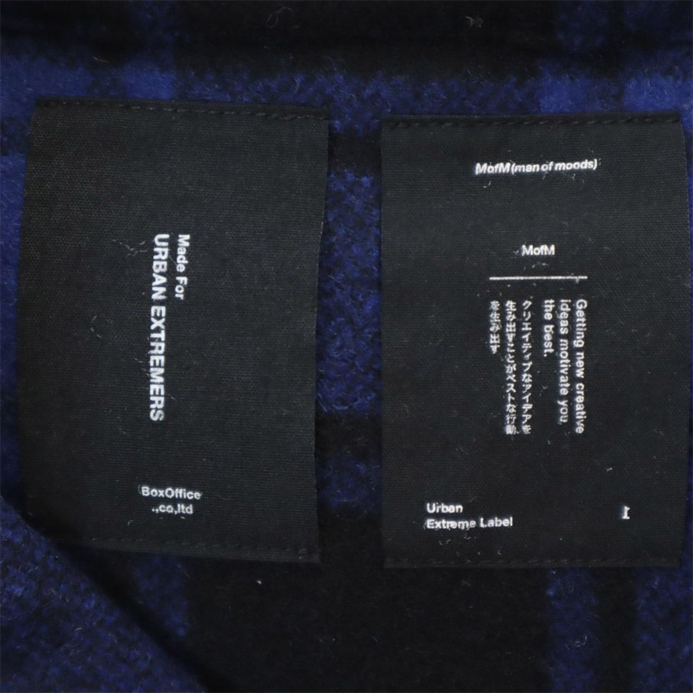 M of M URBAN EXTREMERS 長袖 ウールジャケット 1 ネイビー系 フード メンズ