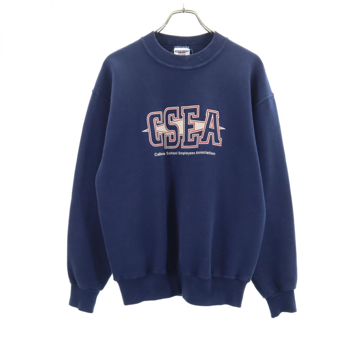 JERZEES ジャージーズ 長袖 トレーナー M ネイビー スウェット メンズ